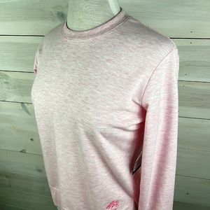 Ahead Casuals Soft Ballet Pink Heather Sweatshirt - NWT